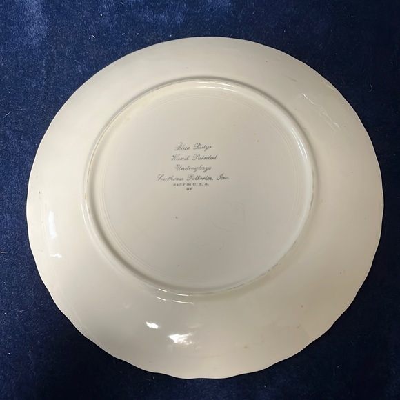 VTG Blue Ridge Hand Painted Plate - Picture 4 of 4